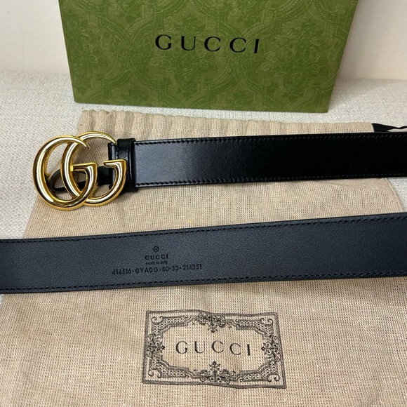 NWOT Black Gucci Marmont Belt - Picture 2 of 5